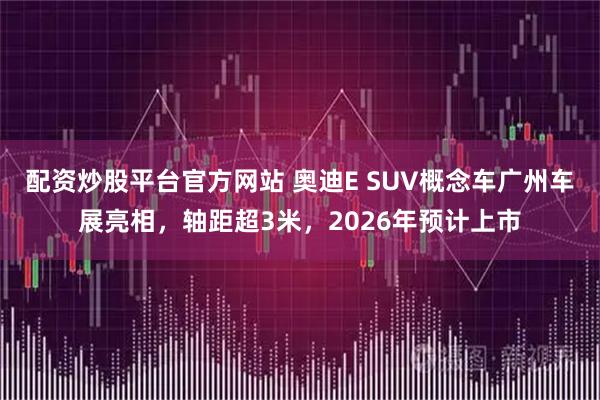 配资炒股平台官方网站 奥迪E SUV概念车广州车展亮相，轴距超3米，2026年预计上市